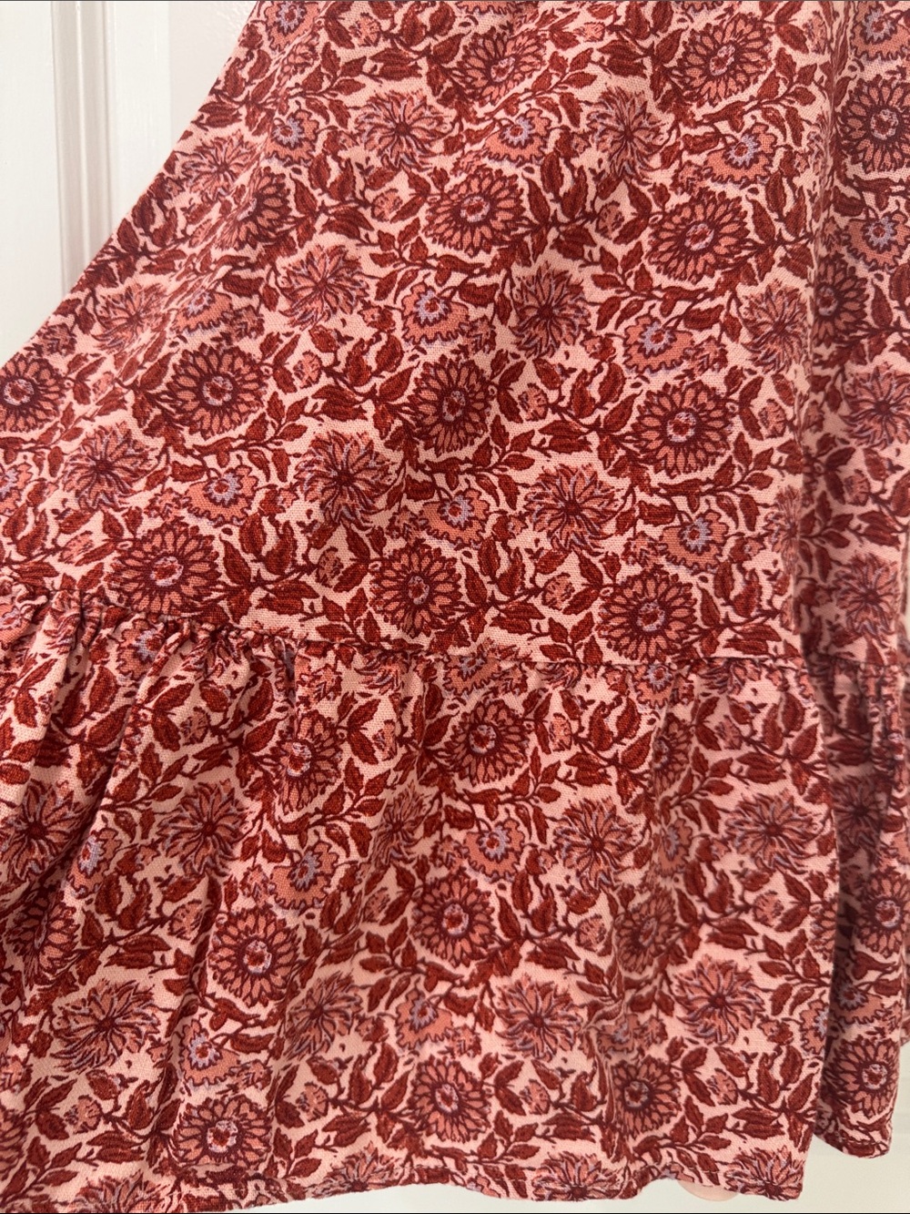 Altar'd State Red Floral Square-Neck Mini Dress - Picture 4 of 8